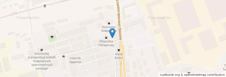 Mapa de ubicacion de Час пик en Russie, District Fédéral Central, Oblast De Vladimir, Ковровский Район, Городской Округ Ковров.