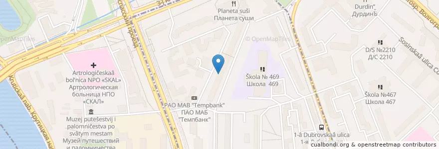 Mapa de ubicacion de Детская городская поликлиника №61 филиал №2 en Rusland, Centraal Federaal District, Moskou, Центральный Административный Округ, Таганский Район.