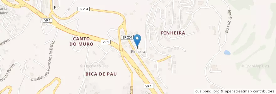 Mapa de ubicacion de Pinheira en Португалия, São Gonçalo.
