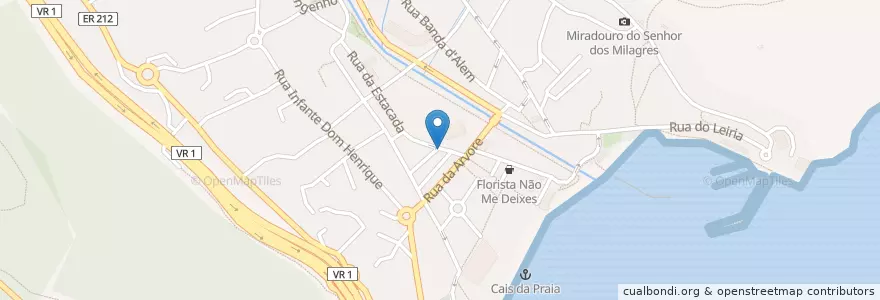 Mapa de ubicacion de Village Café en البرتغال, Machico, Machico.