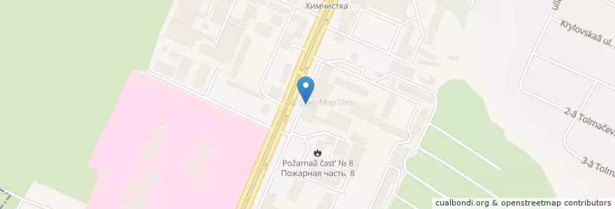 Mapa de ubicacion de Муниципальная аптека en Rusia, Distrito Federal Central, Óblast De Briansk, Брянский Район, Городской Округ Брянск.
