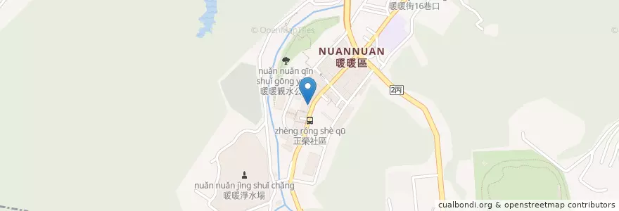 Mapa de ubicacion de 金華城自助餐 en Taiwan, 臺灣省, 基隆市, 暖暖區.