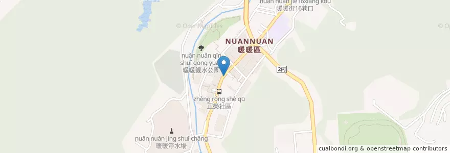 Mapa de ubicacion de 南山食堂 en تایوان, 臺灣省, 基隆市, 暖暖區.