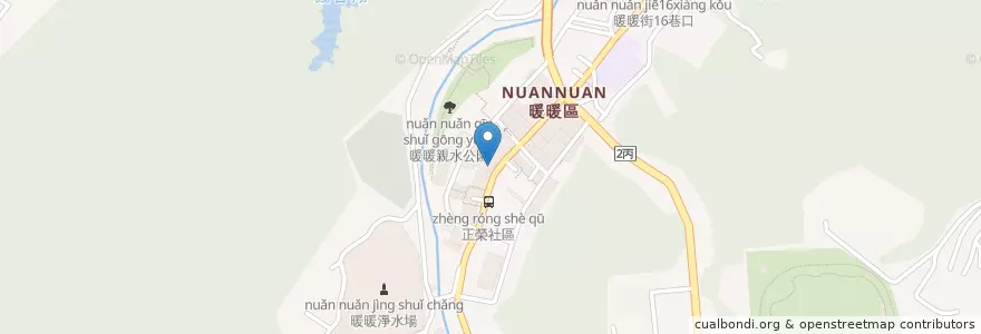 Mapa de ubicacion de 鍋神日式涮涮鍋 en تایوان, 臺灣省, 基隆市, 暖暖區.