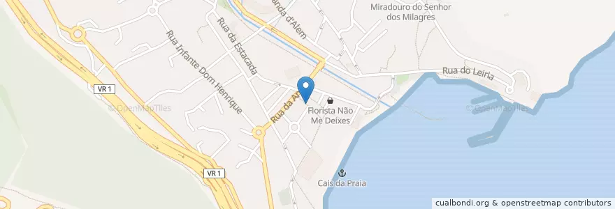 Mapa de ubicacion de A Doca en Португалия, Machico, Machico.
