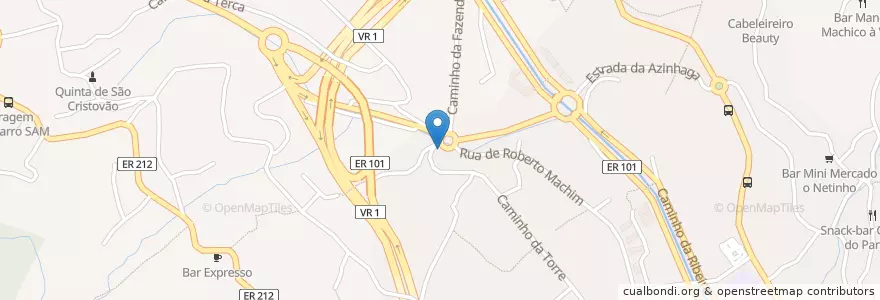 Mapa de ubicacion de Santander Totta en Portugal, Machico, Machico.