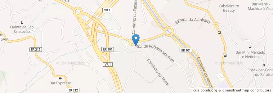 Mapa de ubicacion de Loja do Café en 포르투갈, Machico, Machico.