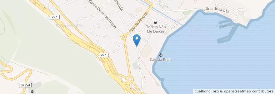 Mapa de ubicacion de O Casco en 포르투갈, Machico, Machico.