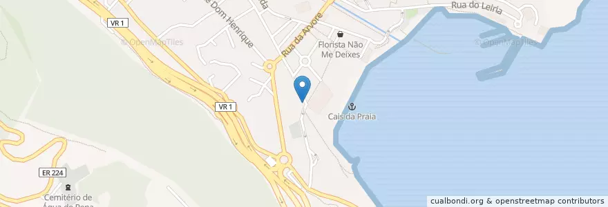 Mapa de ubicacion de O Goncalves en Portugal, Machico, Machico.