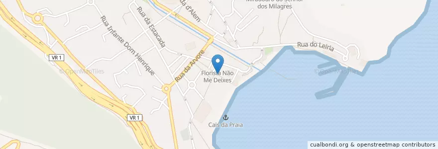 Mapa de ubicacion de Teixeira e Góis en Португалия, Machico, Machico.