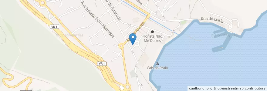 Mapa de ubicacion de White Waters en Portugal, Machico, Machico.
