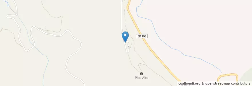 Mapa de ubicacion de Área de lazer do Pico Alto en Португалия, Monte.