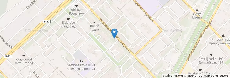 Mapa de ubicacion de Рустерс en روسيا, منطقة فيدرالية جنوبية, Волгоградская Область, Городской Округ Волгоград.