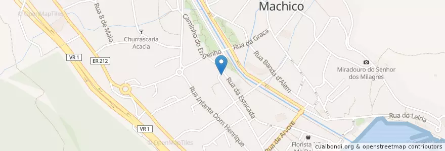 Mapa de ubicacion de Centro de Segurança Social en 포르투갈, Machico, Machico.