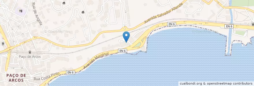 Mapa de ubicacion de Restaurante Claro! en ポルトガル, Área Metropolitana De Lisboa, Lisboa, Grande Lisboa, Oeiras, Oeiras E São Julião Da Barra, Paço De Arcos E Caxias.