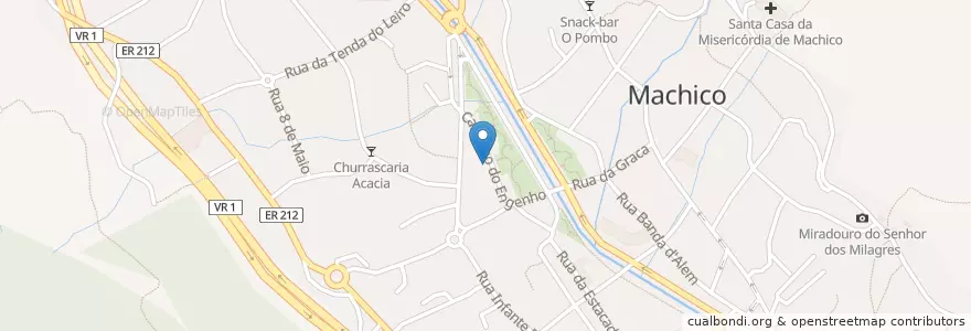 Mapa de ubicacion de Farmácia do Engenho en Португалия, Machico, Machico.