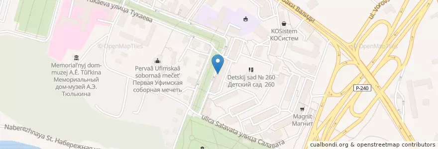Mapa de ubicacion de Центральная районная аптека №111 en Russie, District Fédéral De La Volga, Bachkirie, Городской Округ Уфа.