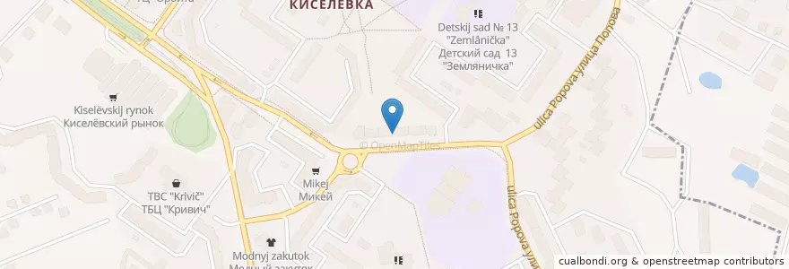 Mapa de ubicacion de Школа английского языка Оксфорд en Rusland, Centraal Federaal District, Oblast Smolensk, Смоленский Район, Городской Округ Смоленск.