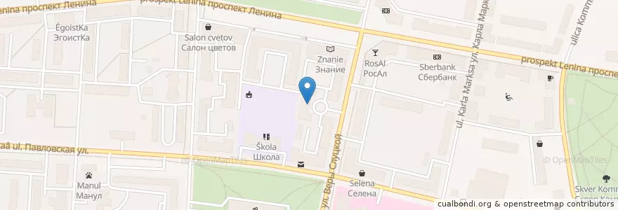 Mapa de ubicacion de Стоматологическая поликлиника №18 en Russland, Föderationskreis Nordwest, Oblast Leningrad, Sankt Petersburg, Колпинский Район, Колпино.