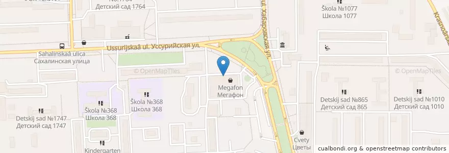 Mapa de ubicacion de Формула здоровья en Rusland, Centraal Federaal District, Moskou, Восточный Административный Округ, Район Гольяново.