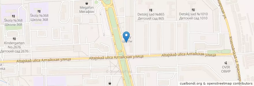 Mapa de ubicacion de Аптеки Столицы en Rússia, Distrito Federal Central, Москва, Восточный Административный Округ, Район Гольяново.