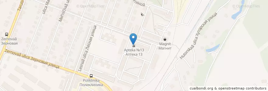 Mapa de ubicacion de Аптека №13 en Russia, Distretto Federale Centrale, Калужская Область, Городской Округ Калуга.