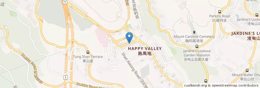 Mapa de ubicacion de 華僑永亨銀行 OCBC Wing Hang en Chine, Guangdong, Hong Kong, Île De Hong Kong, Nouveaux Territoires, 灣仔區 Wan Chai District.