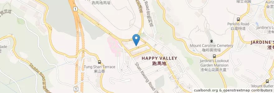Mapa de ubicacion de 新昌明食店 en 中国, 広東省, 香港, 香港島, 新界, 灣仔區 Wan Chai District.
