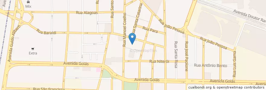 Mapa de ubicacion de Street Cafe en Brazilië, Regio Zuidoost, São Paulo, Região Geográfica Intermediária De São Paulo, Região Metropolitana De São Paulo, Região Imediata De São Paulo, São Caetano Do Sul.