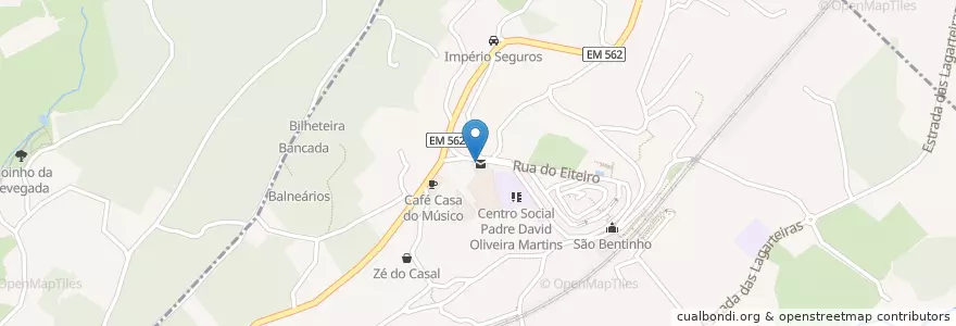 Mapa de ubicacion de Posto dos Correios en 포르투갈, 노르트 지방, Cávado, Braga, Braga, Ruilhe.