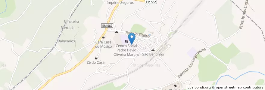 Mapa de ubicacion de Centro Social P. David Oliveira Martins en Portugal, North, Cávado, Braga, Braga, Ruilhe.