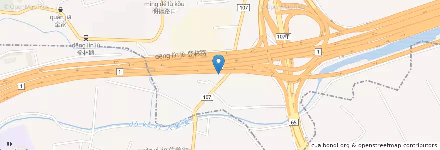 Mapa de ubicacion de 五股德音郵局 en 臺灣, 新北市.