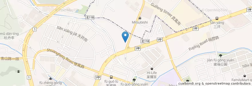 Mapa de ubicacion de 台灣中油 en Tayvan, 新北市, 新莊區.
