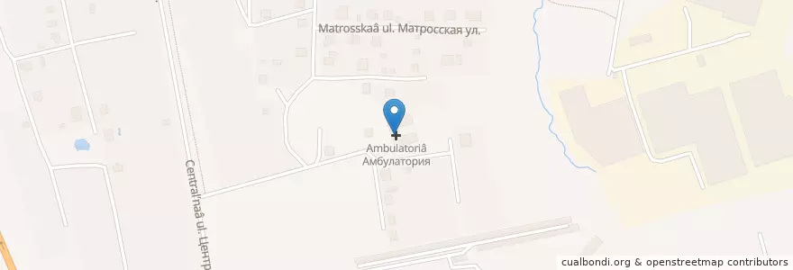 Mapa de ubicacion de Амбулатория en Russia, Central Federal District, Moscow Oblast, Domodedovsky District.