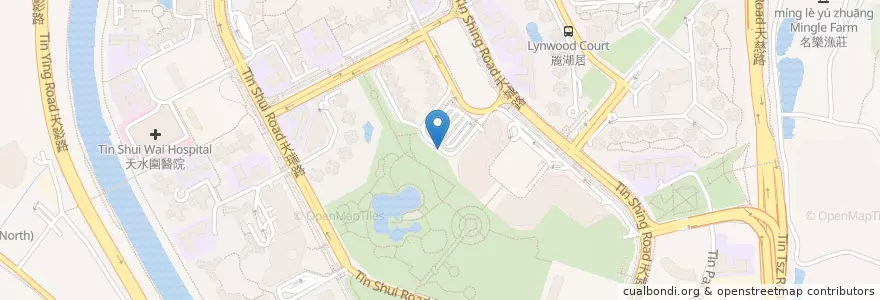 Mapa de ubicacion de Urban en 중국, 홍콩, 광둥성, 신제, 元朗區 Yuen Long District.
