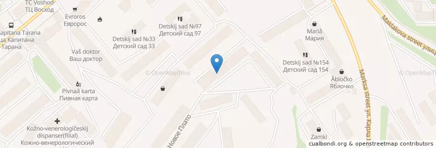 Mapa de ubicacion de Стомалогическая поликлиника №1 филиал en Russie, District Fédéral Du Nord-Ouest, Oblast De Mourmansk, Городской Округ Мурманск.