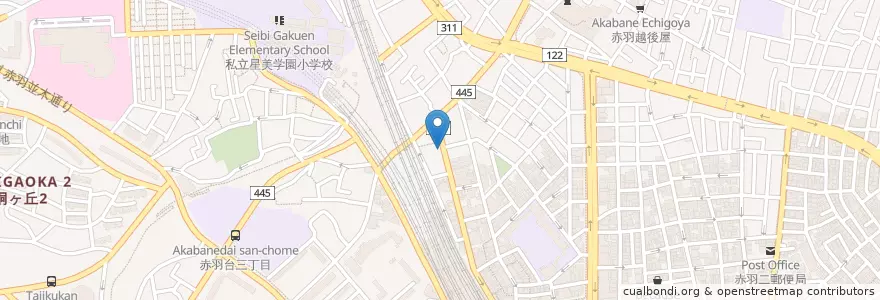Mapa de ubicacion de Bar Spoon style en ژاپن, 東京都, 北区.