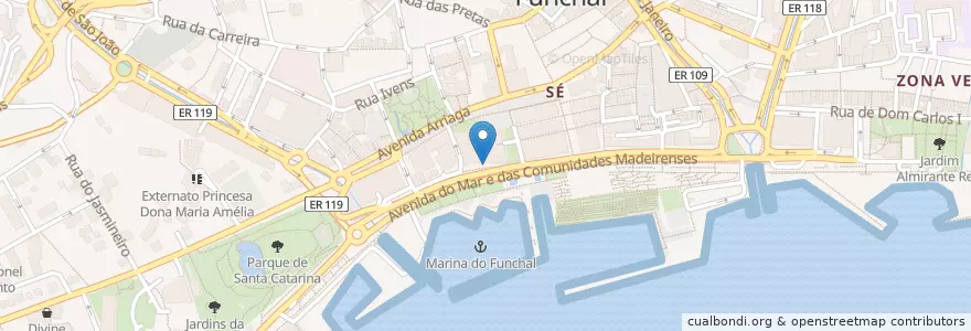 Mapa de ubicacion de Fontes de João Diniz en Португалия.