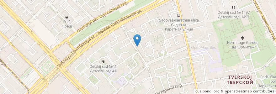 Mapa de ubicacion de Аптека №5 en ロシア, 中央連邦管区, モスクワ, Центральный Административный Округ, Тверской Район.