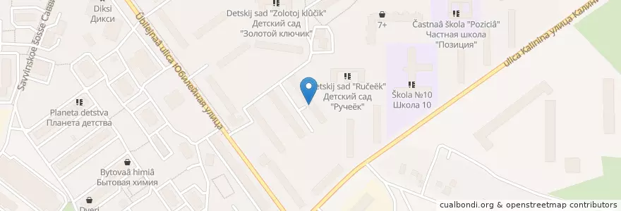 Mapa de ubicacion de Отделение связи №143986 en Rusia, Distrito Federal Central, Óblast De Moscú, Городской Округ Балашиха.