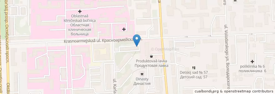 Mapa de ubicacion de Почтовое отделение №27 en ロシア, 沿ヴォルガ連邦管区, キーロフ州, キーロフ管区.