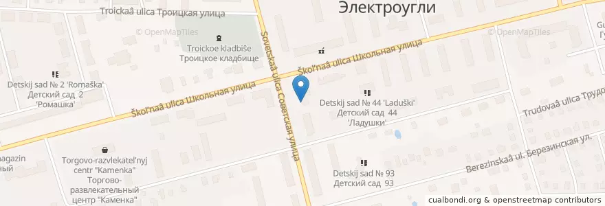 Mapa de ubicacion de Отделение связи №142455 en Rusland, Centraal Federaal District, Oblast Moskou, Богородский Городской Округ.