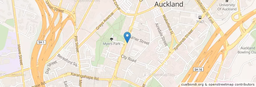Mapa de ubicacion de Le Garde Manger en Nuova Zelanda, Auckland, Waitematā.