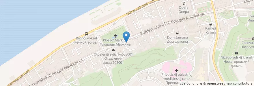 Mapa de ubicacion de Папаша Билли en Russia, Circondario Federale Del Volga, Нижегородская Область, Городской Округ Нижний Новгород.