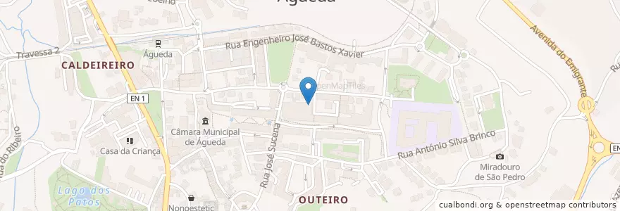 Mapa de ubicacion de Corporação Evangélica Assembleia de Deus en Portogallo, Aveiro, Centro, Baixo Vouga, Águeda, Águeda E Borralha.