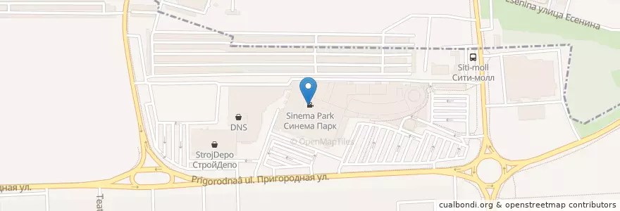 Mapa de ubicacion de Синема Парк en Rusland, Centraal Federaal District, Oblast Belgorod, Белгородский Район, Городской Округ Белгород.