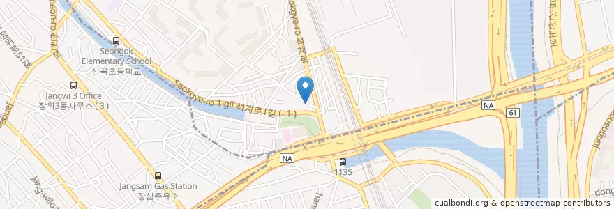 Mapa de ubicacion de 밝은미소 약국(Big Smile Pharmacy) en 대한민국, 서울, 노원구, 월계1동.