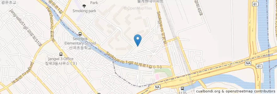 Mapa de ubicacion de 다보약국 (Dabo Pharmacy) en 대한민국, 서울, 노원구, 월계1동.