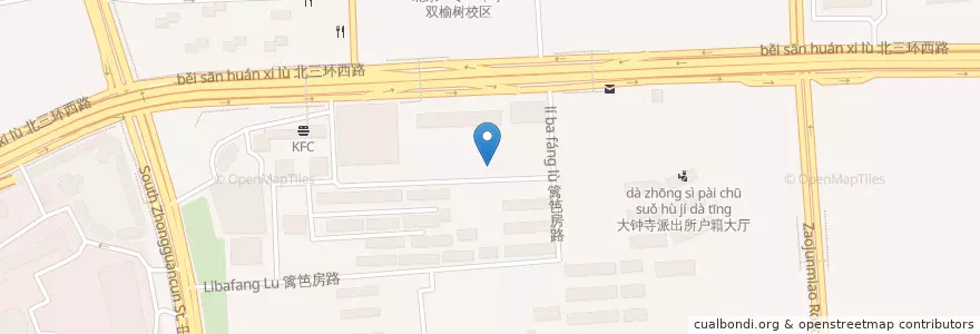 Mapa de ubicacion de 中国人民大学附属中学分校 en 中国, 北京市, 河北省, 海淀区.