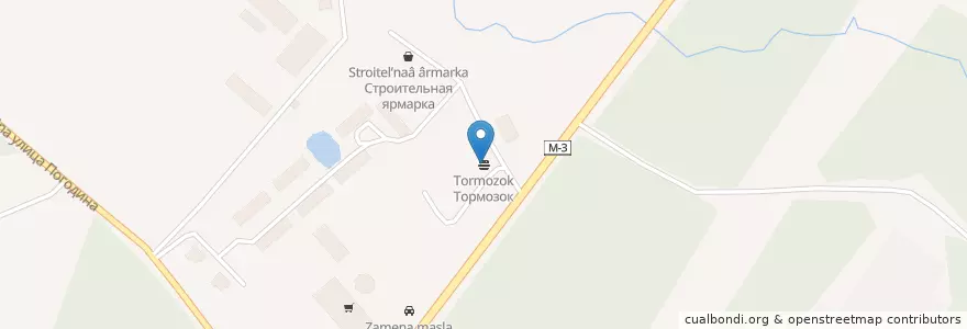 Mapa de ubicacion de Тормозок en روسيا, Центральный Федеральный Округ, محافظة موسكو, Наро-Фоминский Городской Округ.